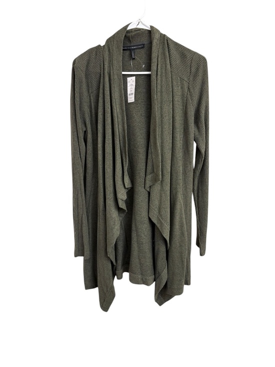 White House Black Market Sweaters - White House black market waterfall wrapped knit cardigan sweater s olive green